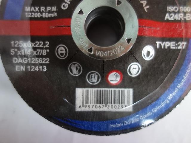 Type 27 180x6.0x22.23mm Metal Cut Off Wheel For Angle Grinder 5