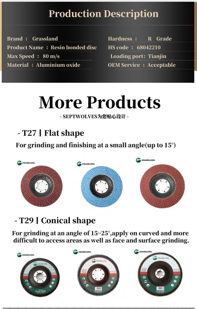 5/8 In AC Flexible EN12413 Abrasive Grinding Wheel 0